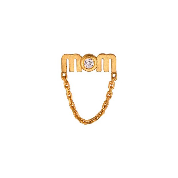 STINE A - WOW MOM MINI W/CHAIN EARRING | FORGYLDT