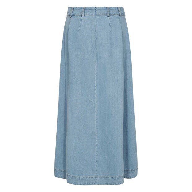 CO COUTURE - TILLY ANYA PLEAT SKIRT | FADE DENIM