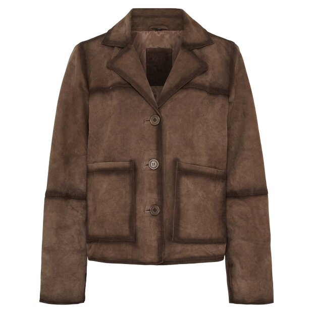 NOTYZ - ROTTERDAM 2-TONE BLAZER | COFFEE BROWN