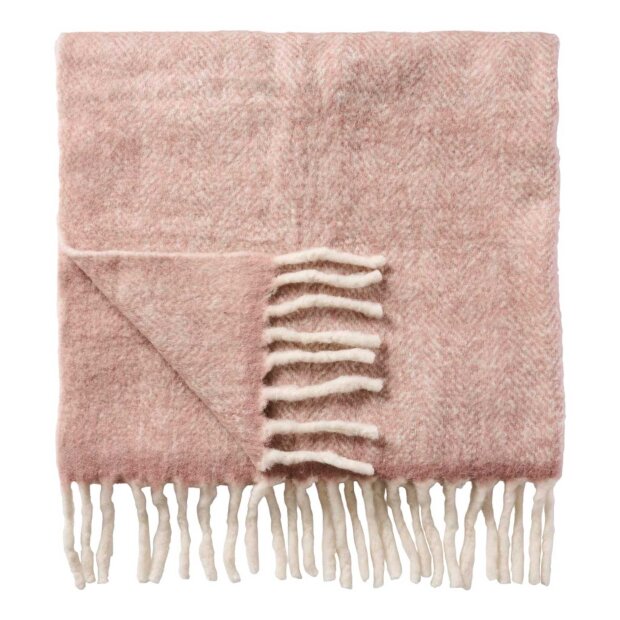 IB LAURSEN - PLAID M/FRYNSER | MALVA MELANGE