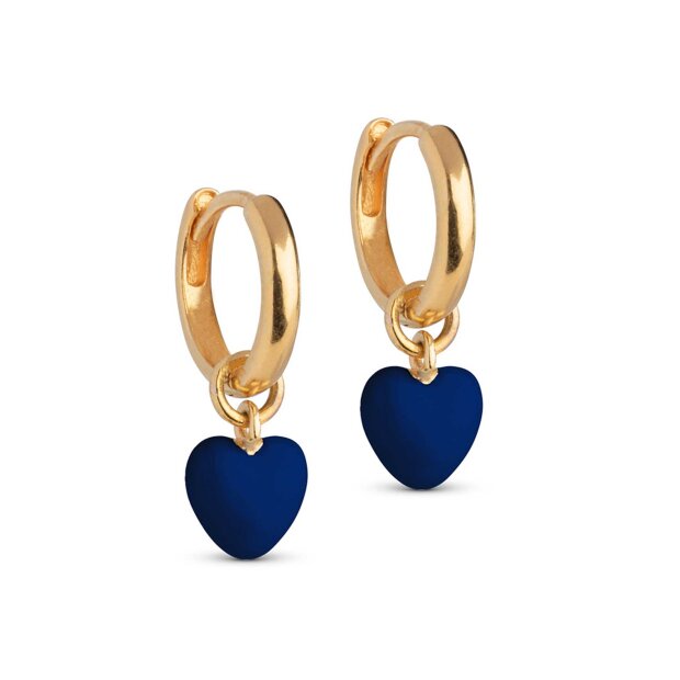 ENAMEL COPENHAGEN - AMORE HOOPS | FG/INDIGO