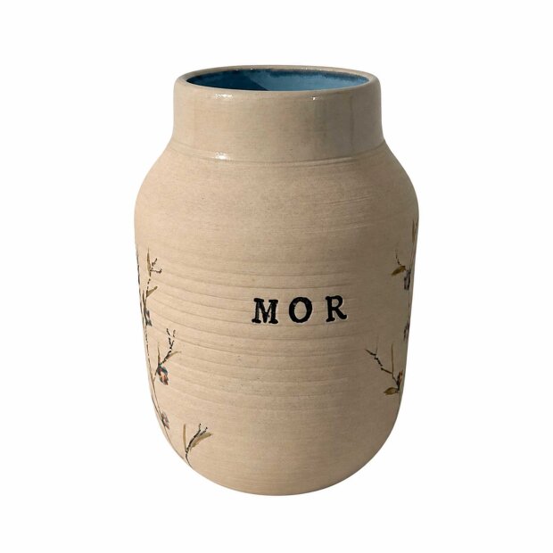 STINEMEI KERAMIK - PERSONLIG VASE | MOR/BLÅ/BLÅGREN