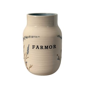 STINEMEI KERAMIK - PERSONLIG VASE | FARMOR/BLÅ/SOMMERFUGL BUSK