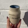 STINEMEI KERAMIK - PERSONLIG VASE | FARMOR/BLÅ/SOMMERFUGL BUSK