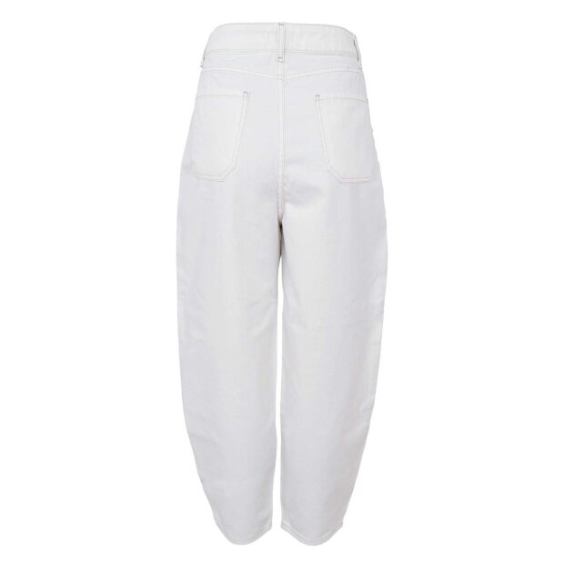 BLACK COLOUR - IZZY BARREL PANTS | OFF WHITE