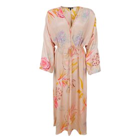BLACK COLOUR - LUNA V-NECK DRESS | POPPY ROSE