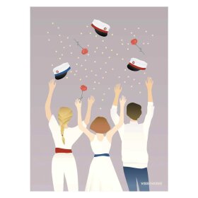 VISSEVASSE - A7 MINI GREETING KORT | GRADUATION DAY