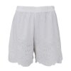 BLACK COLOUR - AGNETA LACE SHORTS | OFF WHITE