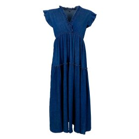 BLACK COLOUR - CLARICE DENIM DRESS | DENIM BLUE