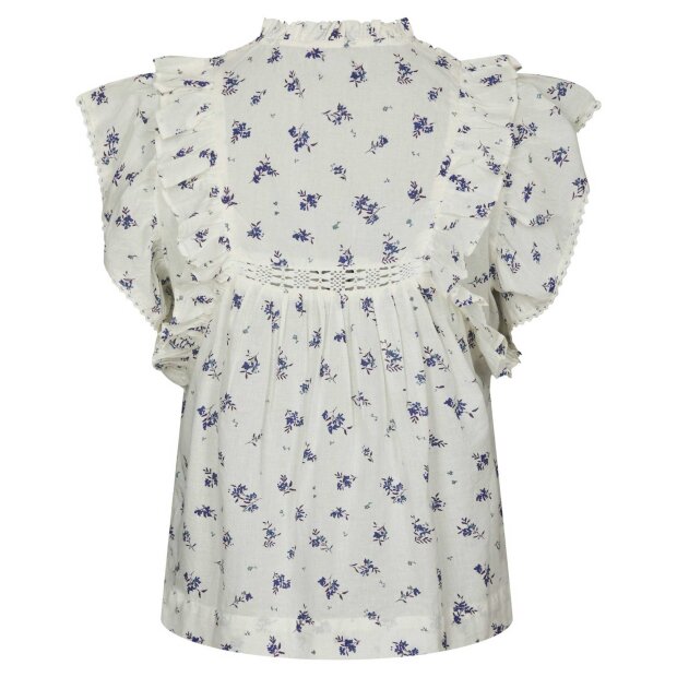 NEO NOIR - JAYLA SMALL BLOSSOM TOP | WHITE BLUE