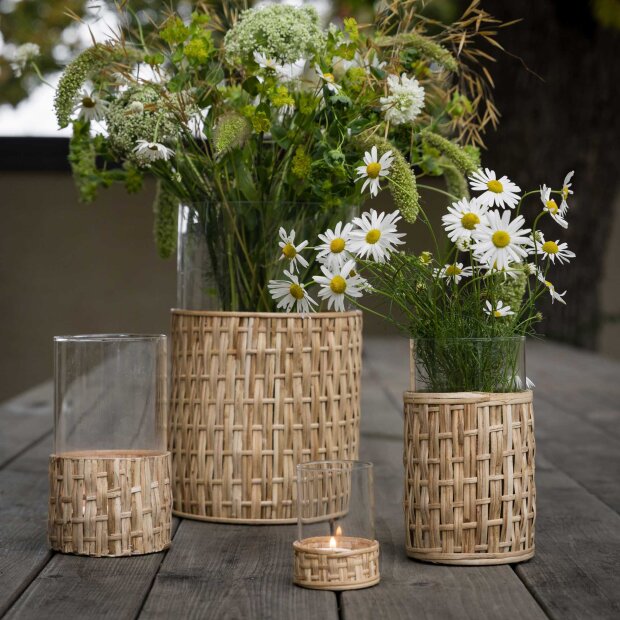 ERNST - LANTERNE/VASE I LYS KURV