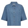 IVY COPENHAGEN - UTA OVERSIZE SS CHAMBRAY SHIRT | DENIM BLUE IVY COPENHAGEN - UTA OVERSIZE SS CHAMBRAY SHIRT | DENIM BLUE