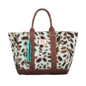 BECK SØNDERGAARD - LEOLA CANVAS CAMILLA BAG | AQUA GRAY