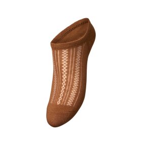 BECK SØNDERGAARD - CROCHIA COTTA SNEAKIE SOCK | MOCHA BROWN