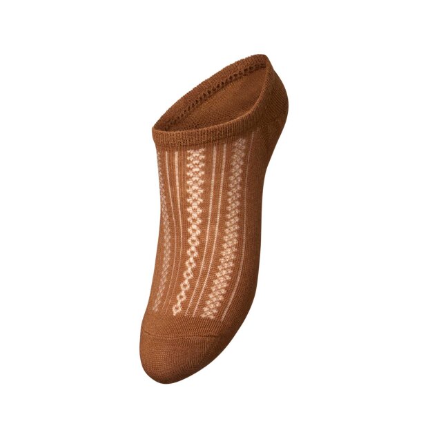 BECK SØNDERGAARD - CROCHIA COTTA SNEAKIE SOCK | MOCHA BROWN