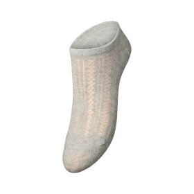 BECK SØNDERGAARD - CROCHIA COTTA SNEAKIE SOCK | LIGHT GREY MELANGE