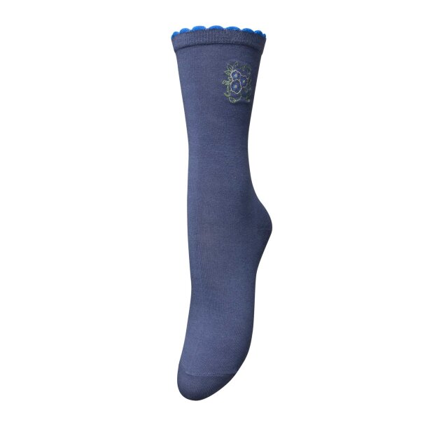 BECK SØNDERGAARD - EFLORIA COTTA SOCK | VINTAGE INDIGO BLUE