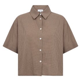 LEVETE ROOM - RONIA 1 SHIRT | FOSSIL COMBI