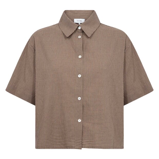 LEVETE ROOM - RONIA 1 SHIRT | FOSSIL COMBI