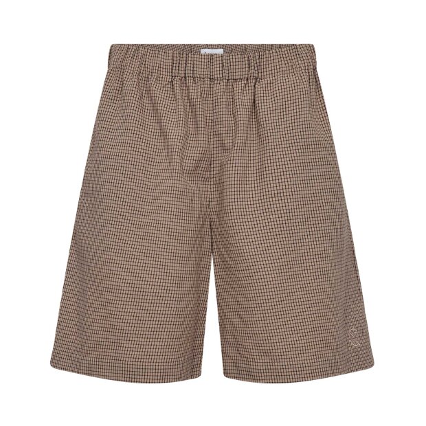 LEVETE ROOM - RONIA 2 SHORTS | FOSSIL COMBI