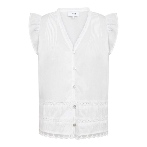 LEVETE ROOM - ROSY 2 BLOUSE | WHITE
