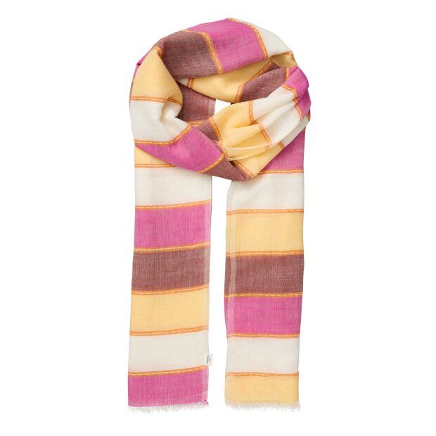 BECK SØNDERGAARD - STRIBELLA COWEA SCARF | CONE FLOWER PINK