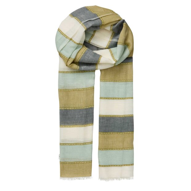 BECK SØNDERGAARD - STRIBELLA COWEA SCARF | BOA GREEN