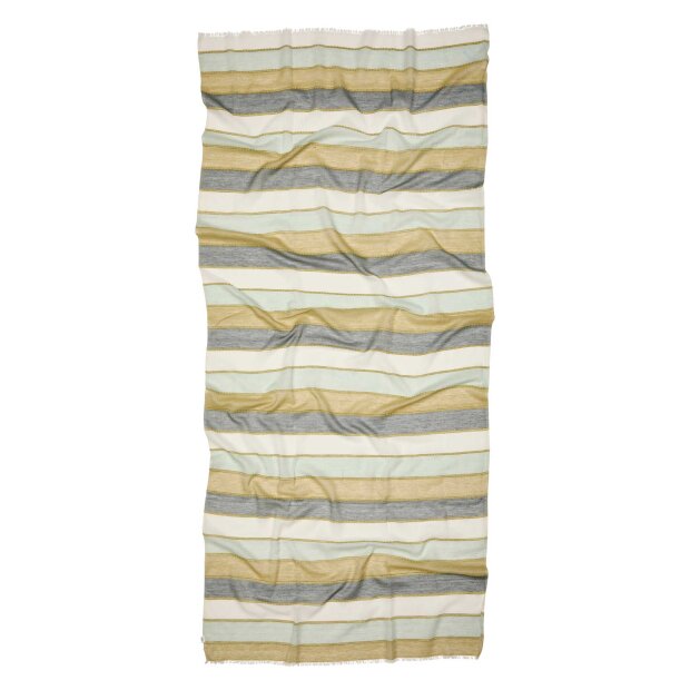 BECK SØNDERGAARD - STRIBELLA COWEA SCARF | BOA GREEN