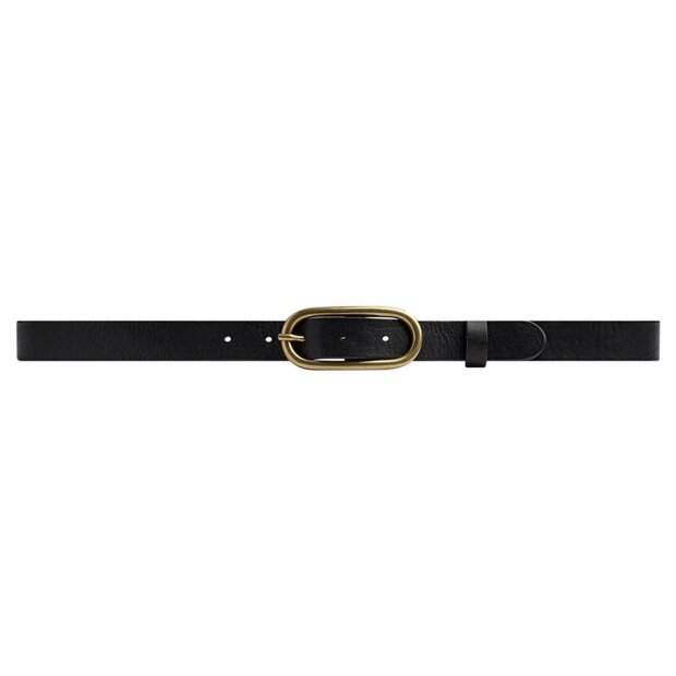 DEPECHE - NARROW BELT | BLACK/BRASS