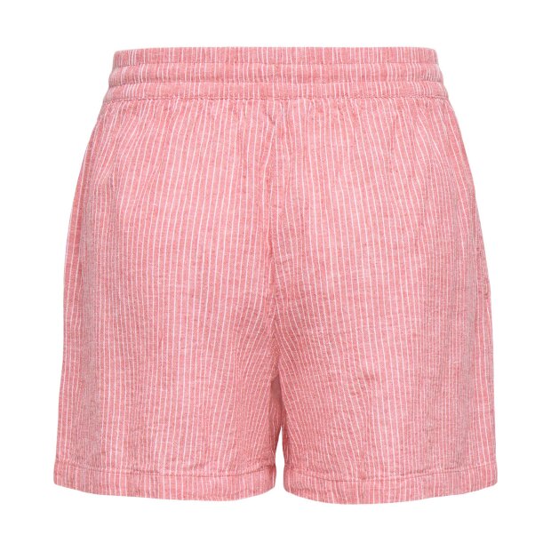 JDY - MILA LINEN HW SHORTS | CALYPSO CORAL
