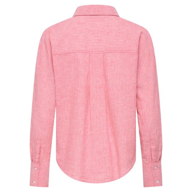 JDY - MILA L/S LOOSE LINEN SHIRT | CALYPSO CORAL