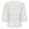 JDY - JOJO 3/4 ANGLAISE SHIRT | CLOUD DANCER JDY - JOJO 3/4 ANGLAISE SHIRT | CLOUD DANCER