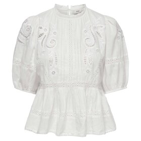 JDY - STARRY 2/4 LACE TOP | WHITE