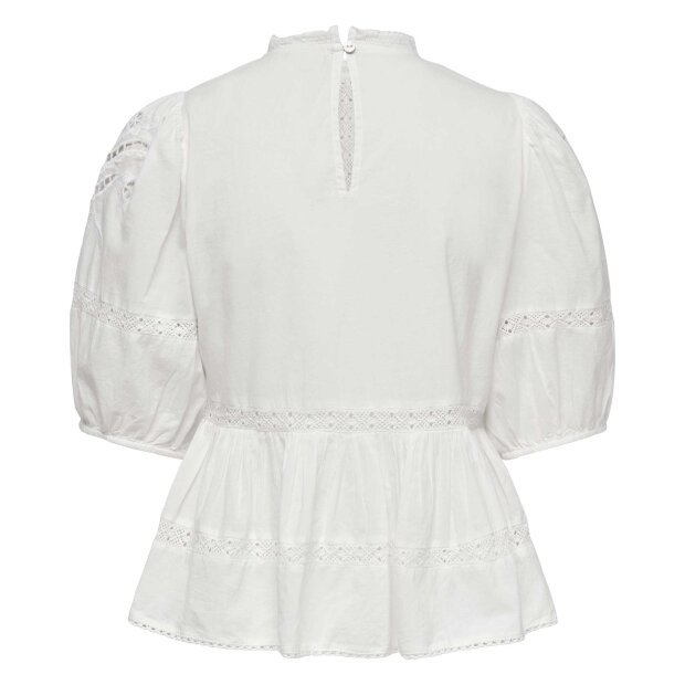 JDY - STARRY 2/4 LACE TOP | WHITE
