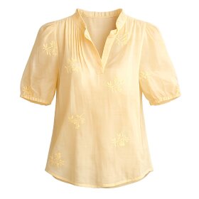 CONTINUE COPENHAGEN - EMMA SS BLUSE | YELLOW