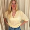 CONTINUE COPENHAGEN - EMMA SS BLUSE | YELLOW