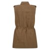 IVY COPENHAGEN - VIOLET LINEN SLEEVELESS JACKET | DESERT