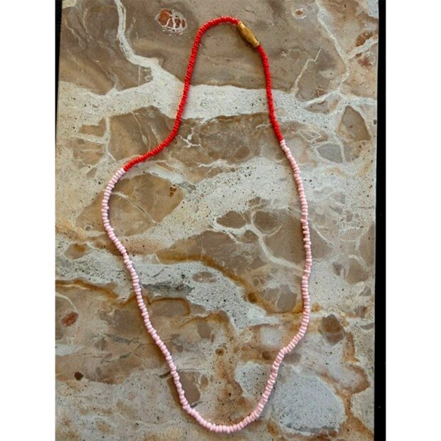 ANNAVII - ANA NECKLACE | ROSA/CORAL