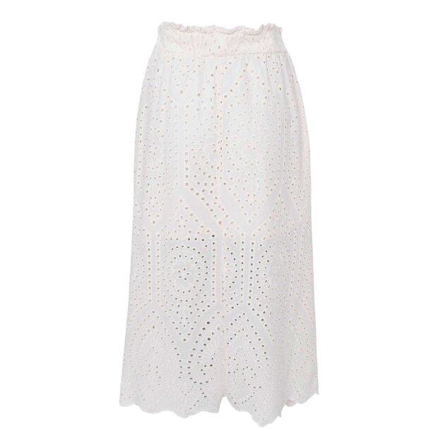 BLACK COLOUR - FREY LACE SKIRT | CREME