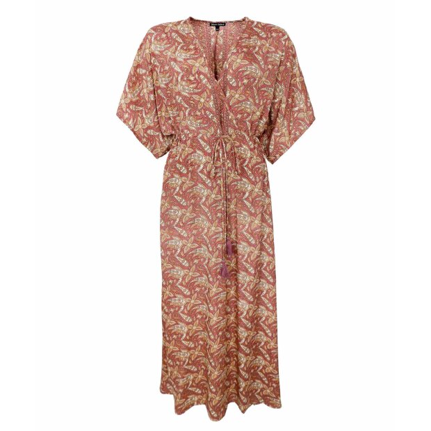 BLACK COLOUR - LUNA LONG V-NECK DRESS | GLORY ROSE LIMITED