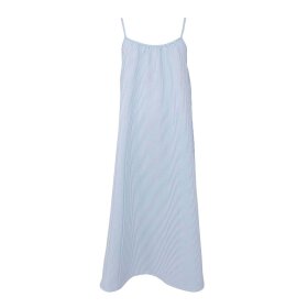 BLACK COLOUR - CATHERINE STRAP DRESS | LT. BLUE