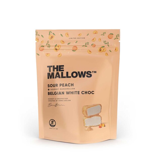 THE MALLOWS - SKUMFIDUSER SMALL 90G | SOUR PEACH/WHITE CHOC