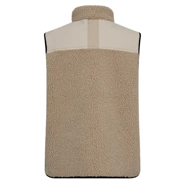 MOS MOSH - ROWE ELI TEDDY VEST | FEATHER GRAY