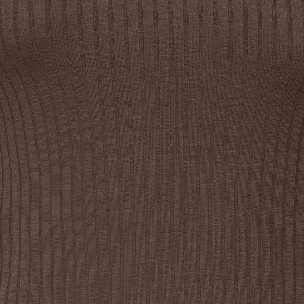 JDY - FRANSISKA 2/4 HI-NECK TOP | CHOCOLATE BROWN