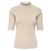 JDY - FRANSISKA 2/4 HI-NECK TOP | WHITECAP GRAY