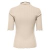 JDY - FRANSISKA 2/4 HI-NECK TOP | WHITECAP GRAY