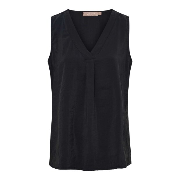 MARTA DU CHATEAU - OPALINE TOP | BLACK