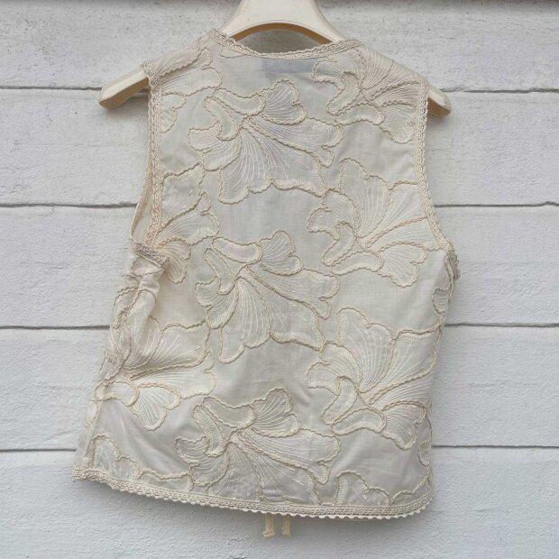 HAVE ONE - GILET RICAMO VEST | BURRO