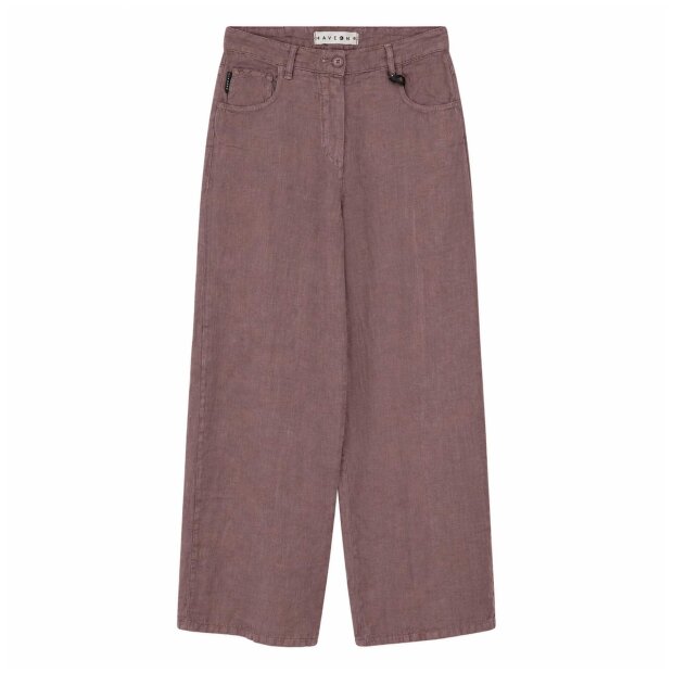 HAVE ONE - PANTALONE BELLA LINO 1 BUKSER | CIOCCOLATO