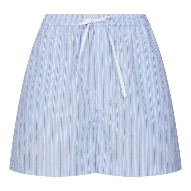 NEO NOIR - CAMELL STRIPE SHORTS | LIGHT BLUE STRIPE